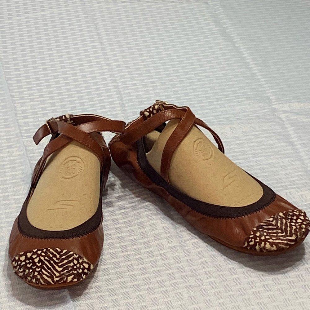 Yosi Samra Maya Genuine Calf Hair Ballet Flat